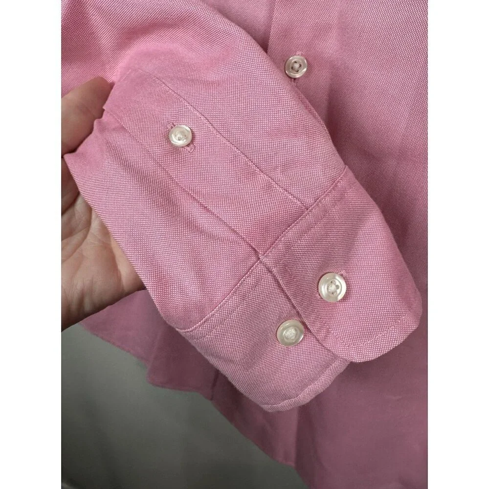 Johnnie O Everyday Performance Button Down Shirt Size Medium Pink Coral Reef
